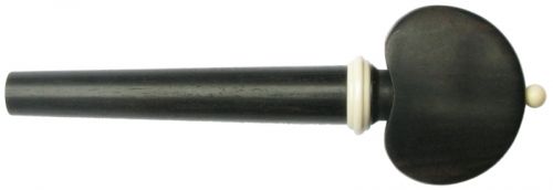 Tempel Hill Style Cello Peg, Ebony with Mammoth accents