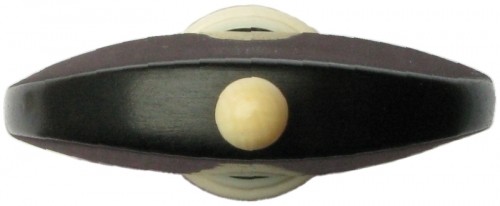 Tempel Hill Style Cello Peg, Ebony with Mammoth accents