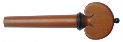 Tempel Heart Viola Peg, Boxwood with Ebony accents