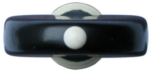 Tempel Heart Viola Peg, Ebony with Mammoth accents