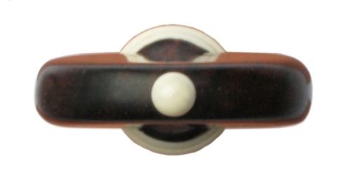 Tempel Heart Viola Peg, Rosewood with Mammoth accents