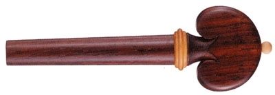 Tempel Heart Violin Peg, Rosewood with Boxwood accents