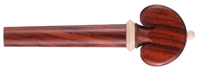 Tempel Heart Violin Peg, Rosewood with Mammoth accents