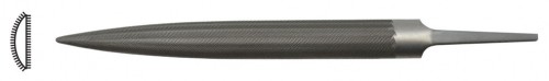 Grobet Half-Round Files, 15 x 4.5 x 150mm