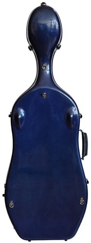 Carbon Cello Case, blue weave
